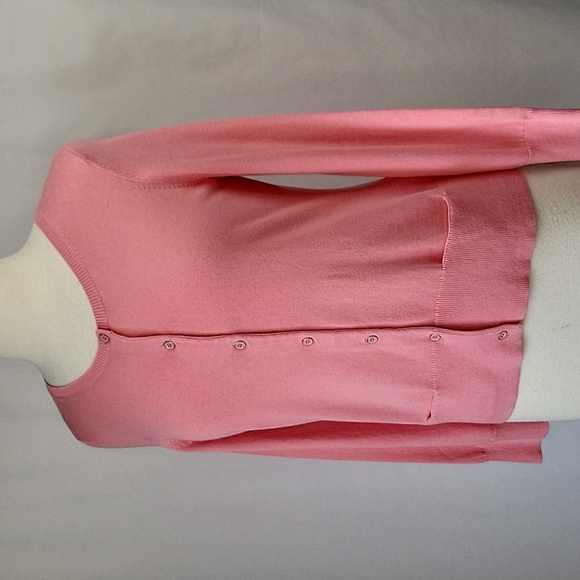 J.Jill Roundneck Cardigan Rose Petal Pink Size Small NWT - Picture 2 of 14